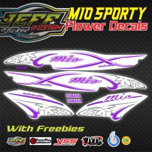 MIO SPORTY STICKER MIO SPORTY INDO CONCEPT STICKER MIO SPORTY FLOWER DECALS
