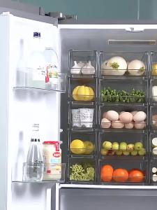 Drink Storage Easy-Open Can Holder Stackable Vegetable Refrigerator Organizer Iced Beverage Cola Beer Storage Bin Plastic [ Free Shipping ]