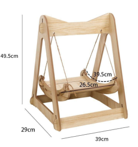 🐱🌿Wooden Cat Hammock Swing | Indoor Hanging Cat Bed | Summer Cool Cat Cradle | Comfortable for Kittens & Adult Cats