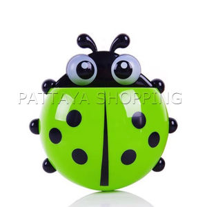 Pattaya ที่เก็บแปรงสีฟัน ที่วางแปรงสีฟันลายเต่าทอง การออกแบบติดผนังแบบไม่มีรูพรุน toothbrush holder