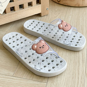 Free Shipping CoupleS Leak-Proof Slippers WomenS Hollow-Out Non-Slip Indoor Home Bathroom Shower Slippers MenS Summer Slippers