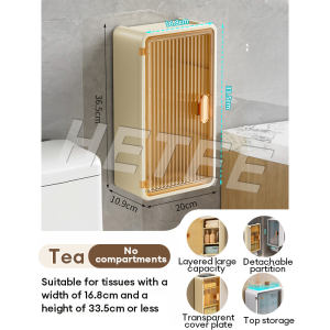 NEST Wall Mount Toilet Paper Holder Shelf Waterproof Toilet Tissue Box Roll Paper Storage Box Bath Storage Rack