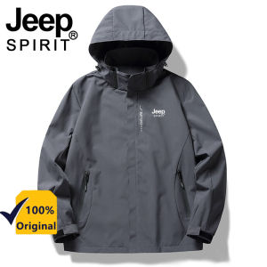 Jeep Spirit Outdoor Windbreaker Clothing Mens Casual Jacket With Pockets Trendy Brand Spring and Autumn Windproof Mens Mountaineering Ski Suit