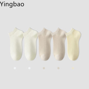 Yingbao Cotton Ankle Socks for Men and Women Mesh Summer Ultra Thin Breathable Athletic Low Cut No Show Running Short Cotton Sock
