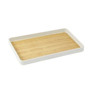 GAOSU Rectangular Imitation Wood  Tray PP Japanese Style Tea Cup Plate Multifunctional Decorative Gongfu Tea Tray Home