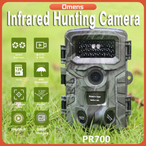 58MP 1080P Outdoor Camera with Night Vision Infrared Hunting Camera 3 PIR Sensors IP66 Waterproof Motion Activated Wildlife Trail Security Camera