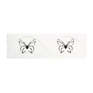 GOXBERK Waterproof Halloween Makeup Stickers Body Art Long Lasting Freckle Tatto Stickers Butterfly Black Spider Web Blush Stickers Adults Children Use