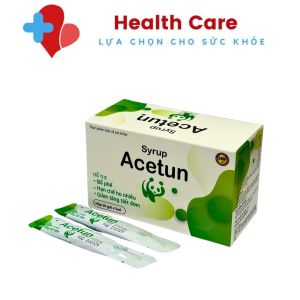 siro Acetun hộp 20 gói dùng cho trẻ em hỗ trợ bổ phế giảm ho nhiều đêm hỗ trợ giảm ngạt mũi hộp 20 gói.