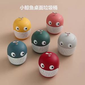 Desktop trash can light luxury style cute mini office table coffee table storage bin small table top bin