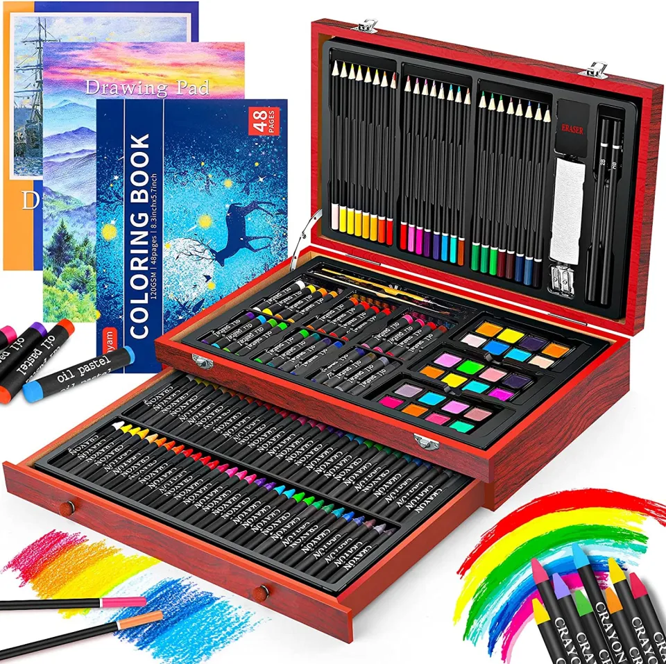 Drawing Painting Set Kids Girls Boys Teens Coloring Art Kit Gift