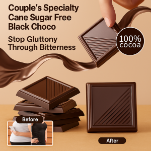 ช็อกโกแลตคู่รัก ปราศจากน้ำตาล ช็อกโกแลตดำ วันวาเลนไทน์ วันเกิด เลือกของขวัญคู่รัก特制无蔗糖情侣巧克力