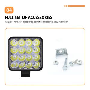 Lampu Kerja LED Mini 12V-24V Lampu Sorot Off Road untuk ATV SUV Truk Perahu Forklift Super Terang 12V 24V Lampu Depan LED Barra Kerja