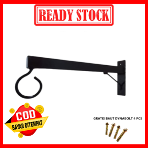 Gantungan Ayunan Bayi Besi Panjang 30 Cm - 60 Cm / Besi Gantungan Ayunan Bayi Tempel Dinding Kuat Dan Kokoh Tiang Besi Ayunan Bayi Besi / Maksimal 50 Kg