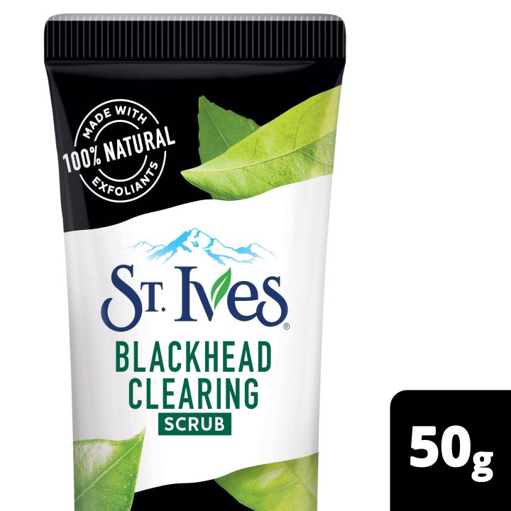St. Ives Blackhead Clearing Green Tea Face Scrub Made With 100 Natural