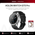 🔥COD🔥Aolon GT5 Pro Smartwatch Jam Tangan Pria Anti Air WATCH GT 5 Gift Strap 2024 Kompas Compass 100+ Sport Modes NFC Compass Blood Oxygen Tekanan Health Monitoring Swimming Bluetooth Call Message Push Wanita Kebugaran Luar Ruangan Olahraga Bulat Watch. 