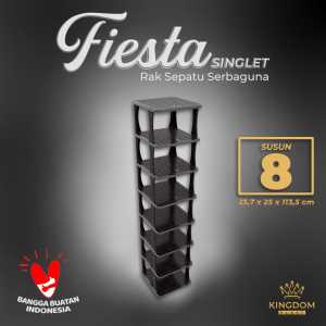 KINGDOM rak sepatu fiesta Singlet/rak serbaguna/rak sepatu kingdom/4 susun/5 susun/6 susun/7 susun/8 susun/1 tower lemari