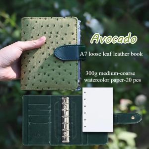 Empty Watercolor Palette A7 Loose-leaf Watercolor Book Portable Acrylic Watercolor Paint Tray Travel Sketching Art Supplies