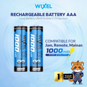 WIXEL Baterai AAA 1000mAh Rechargeable Battery Batre Batrei Batrai Double Power 1000 mAh Recharge Isi Ulang Cas Batu