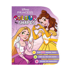 Disney Princess Colour By Shapes Colouring Book For Kids To Color