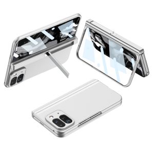 Google Pixel 9 Pro Fold 2024 Magnetic Hinge Protection Hard Case Built-in Screen Protector Shockproof Case With Kickstand Holder & Pencil Slot For Pixel 9 Pro Fold