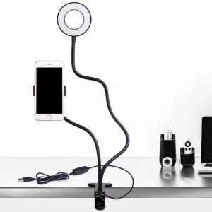 Ring Light LED Lampu Selfie Tripod Terang Guna Foto Video Vlog Livestream Konten Kreator Profesional