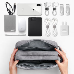 BAONA Notebook power cord storage bag charger multi-function mouse headset data cable digital storage bag