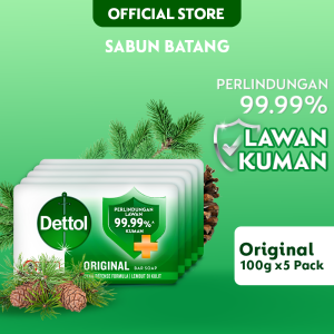Dettol Barsoap Original 100gr x5