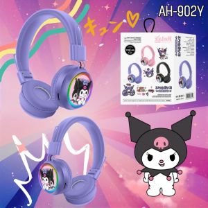 หูฟังไร้สาย หูฟังแบบครอบหู หูฟัง headphone bluetooth 5.3 ตัดเสียงรบกวน รองรับวิทยุ FM / Micro SD Card ลายการ์ตูน