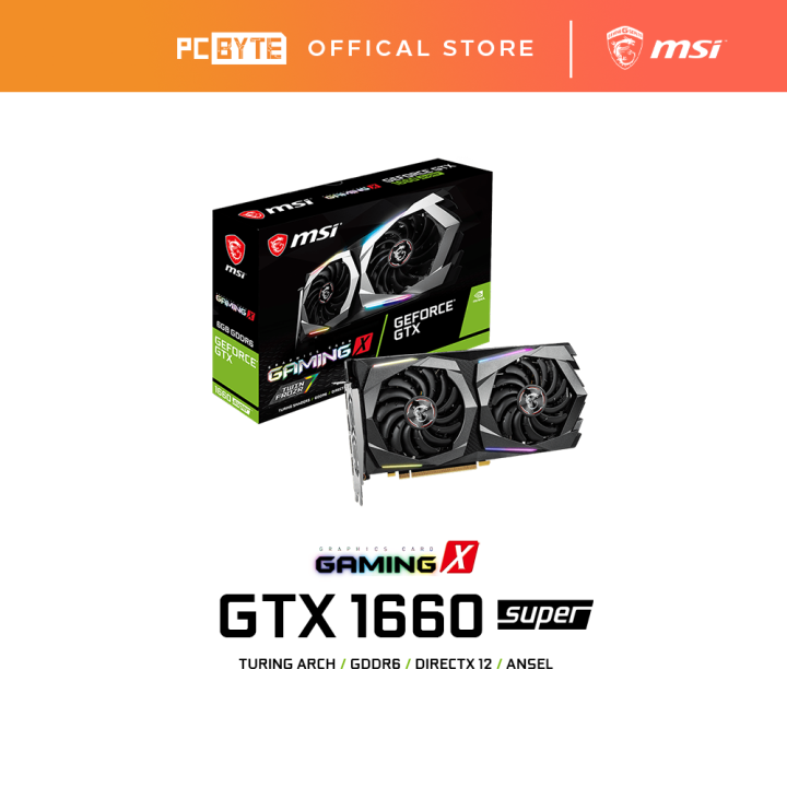 MSI GeForce GTX 1660 Super Gaming X 6GB GDDR6 Graphics Card | Lazada