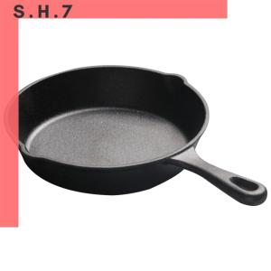 Cast Iron Pot Nonstick Professional Seasoned Pan Cookware Kitchen Cooking Pot Pancake Egg Fryer for Frying Saute Cooking