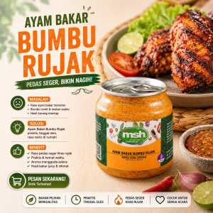 Bumbu Ayam Bakar Bumbu Rujak 190 gr  Bumbu Ayam Bakar Tinggal Oles  Bumbu Ayam Bakar NON MSG