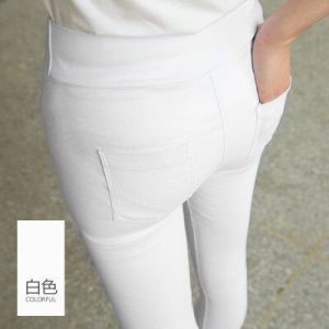 (Stock in KL-005) Women Pants Solid High Waist Long Trousers woman Pant