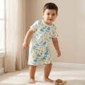 Babyshop Baju Anak Laki-laki Set of 3 Juniors Crew Neck Short Sleeves T-shirt and Shorts Set with Print. 