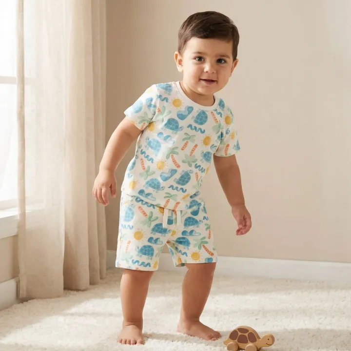 Babyshop%20Baju%20Anak%20Laki-laki%20Set%20of%203%20Juniors%20Crew%20Neck%20Short%20Sleeves%20T-shirt%20and%20Shorts%20Set%20with%20Print%20-%20Image%203