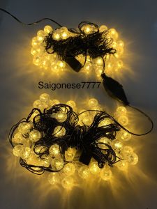 Dây Đèn Led Cắm Điện 220V Đèn Led Bóng Tròn Cherry Ball Pha Lê Trang Trí Decor Lễ Tết Tiệc Noel Halloween