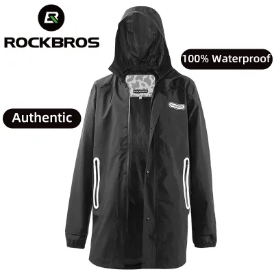 【Giao hàng địa phương】ROCKBROS áo mưa hoàn toàn không thấm nước xe máy nam áo mưa xe đạp áo khoác phản quang trùm đầu áo mưa thể thao ngoài trời