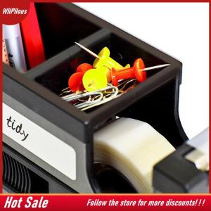 【COD】🔥🔥🔥 2 In 1 Multifunctional Pen Holder Creative Office Desk Stationery Organizer Retro Cassette Tape Dispenser Pen Holder Gift