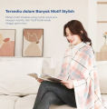 UNITWO Fleece Reversible Blanket JAKET SELIMUT | Selimut 2 in 1 Multifungsi, Lembut, Ringan, Hangat, Stylish, Nyaman. 