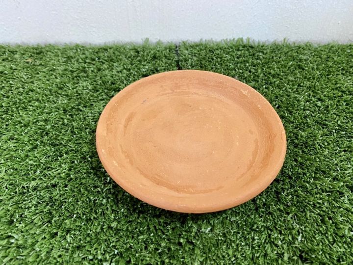 จานรองกระถางดินเผา 4 นิ้ว