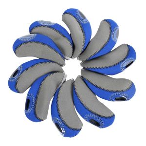 MEEU Thể Thao ngoài trời 10 cái/bộ Golf Sắt Bao Gồm Bộ Bảo vệ Bìa Golf Putter Phụ Kiện Sắt Nêm Bảo Vệ Golf Headcovers Golf Head Cover Bảo vệ Trường Hợp Golf Sắt Come With Headcover