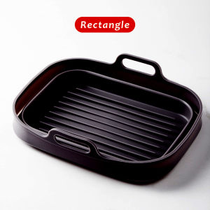 Justliving 1 cái khay nướng bánh & nồi nồi chiên ít dầu silicon 8inch Nồi Nướng nồi chiên ít dầu an toàn thực phẩm dễ dàng vệ sinh tái sử dụng không chứa BPA khay nướng bánh nồi chiên ít dầu đóng mở hình chữ nhật