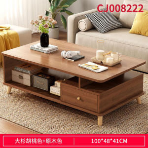 Coffee Center Table with Drawers Simple Modern Creative Living Room Home Tea Table