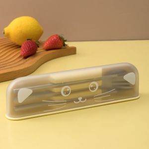 3 Pcs/Set 304 Stainless Steel Travel Cutlery Set with Storage Box Anti-slip Flateware Set Dinnerware Rust-proof Chopsticks Spoon Fork Office