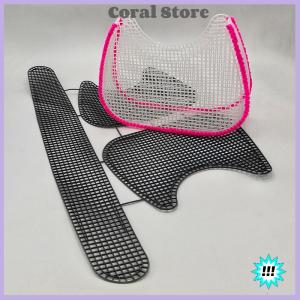【Coral】💖【HOT SALE】🎈🎈 Túi nách lưới đan Lót Dệt nhựa tấm lưới phụ kiện nhung tự làm dụng cụ trang trí
