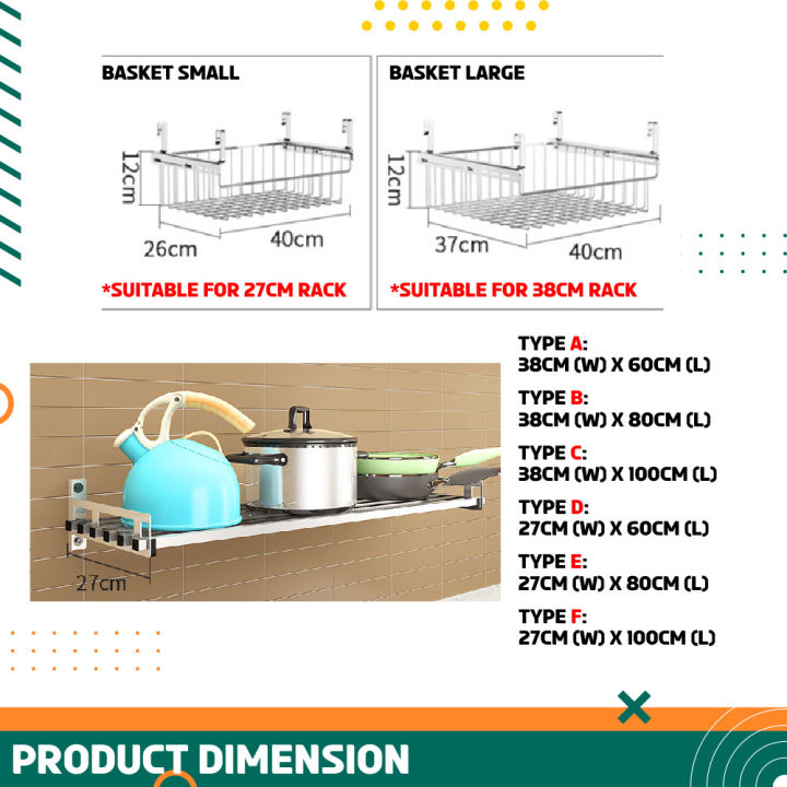 Kitchenut%20Stainless%20Steel%20304%20Wall%20Mounted%20Kitchen%20Rack%20Hanging%20Shelf%20Organizer%20Rak%20Dapur%20-%20Image%203