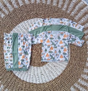 6 Pcs 3 Set Setelan baju bayi laki laki