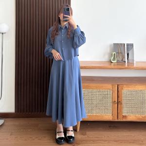 Baju Blouse Crop Lengan Ballon Bawahan Rok Mayung Lodia Oneset Pakaian Wanita Remaja