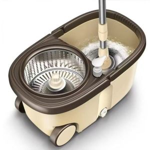 Spin Mop ไม้ถูพื้น ผ้า2ผืน ชุดถังปั่น ไม้ม๊อบ ไม้ม๊อบถูพื้น ชุดถังปั่นไม้ถูพื้นสเเตนเลส ชุดถังปั่นไม้ถูพื้น ไม้ถูพื้นสแตนเลส ถังปั่นไม้ม๊อบ ชุดถังป ทำความสะอาด Clean