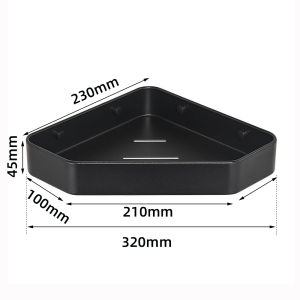 baokemo Bathroom Storage Hardware Storage Rack Toilet Rack  Wall Mounted Shower Shelf  Free Punch Corner Rack Shelving Kitcheen Bathroom Accessories