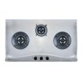 Fujioh 3 Burner Gas Hob: FH-GS5530SVGL (Black Glass) / FH-GS5530SSVSS (Stainless Steel) & Rinnai Slimline Hood: RHS329PB. 